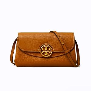 Tory Burch : The Miller Crossbody, Natural-grain leather.